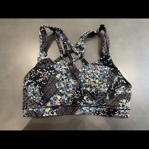 Floral Lulu Lemon Sports Bra